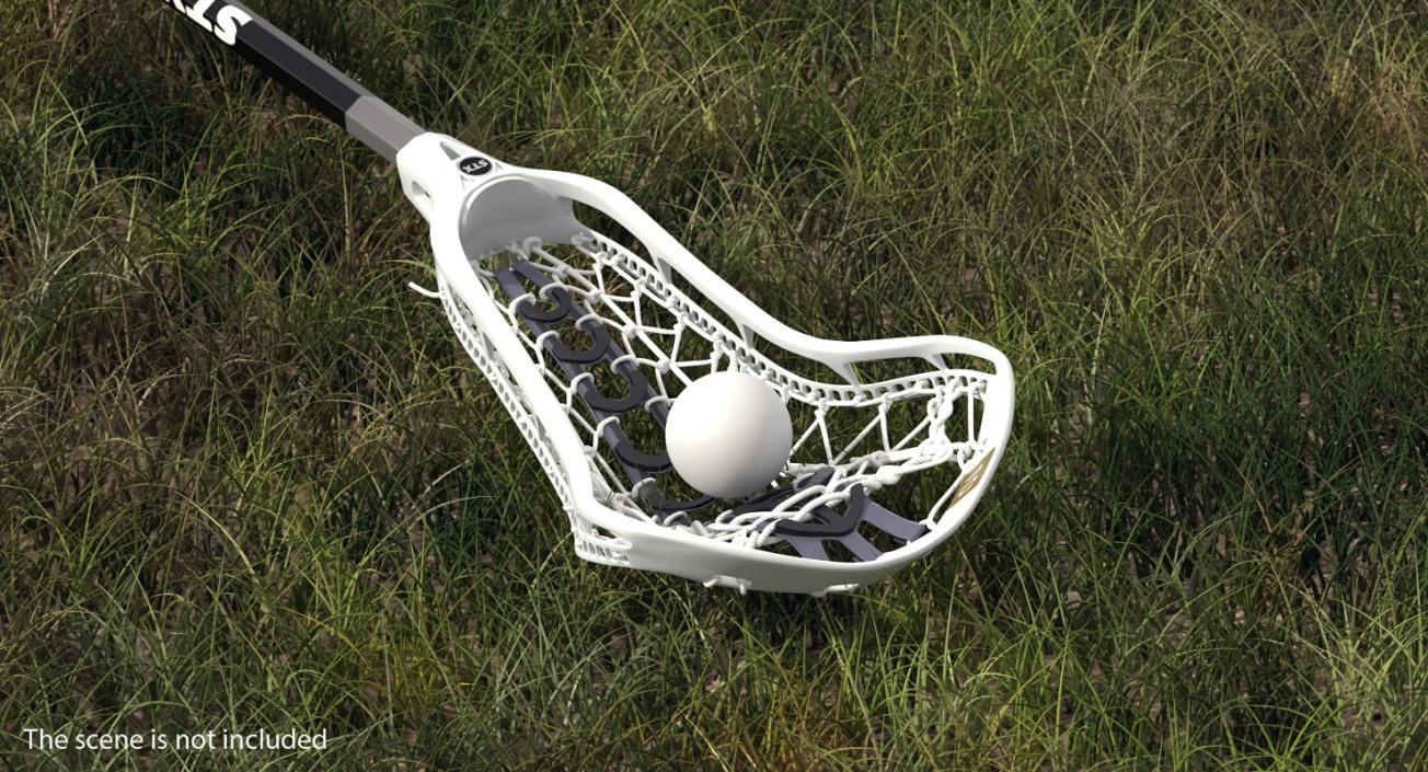 Lacrosse Stick STX and Ball 3D