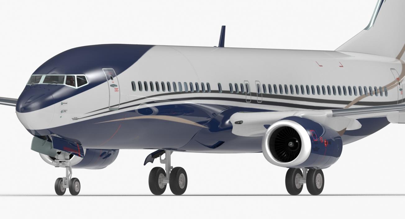 3D Boeing 737-800 with Interior Generic