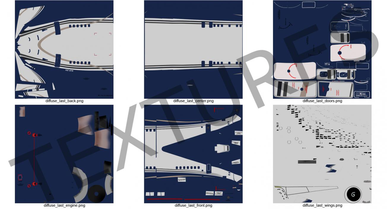 3D Boeing 737-800 with Interior Generic