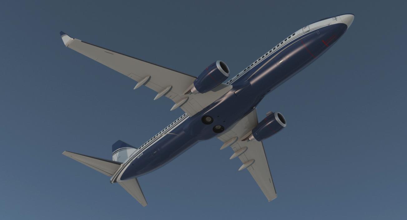 3D Boeing 737-800 with Interior Generic