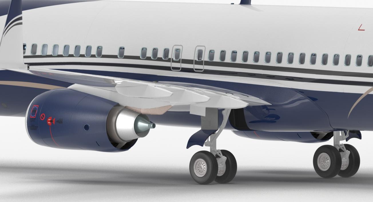 3D Boeing 737-800 with Interior Generic