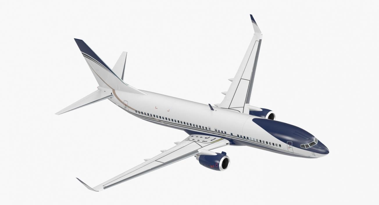 3D Boeing 737-800 with Interior Generic