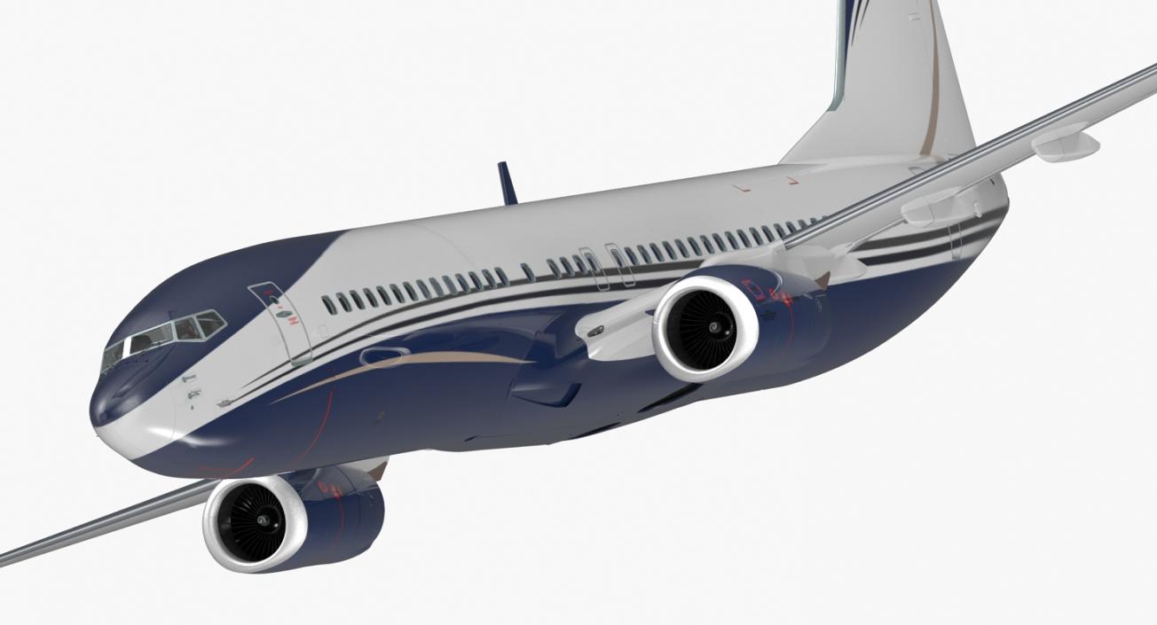 3D Boeing 737-800 with Interior Generic