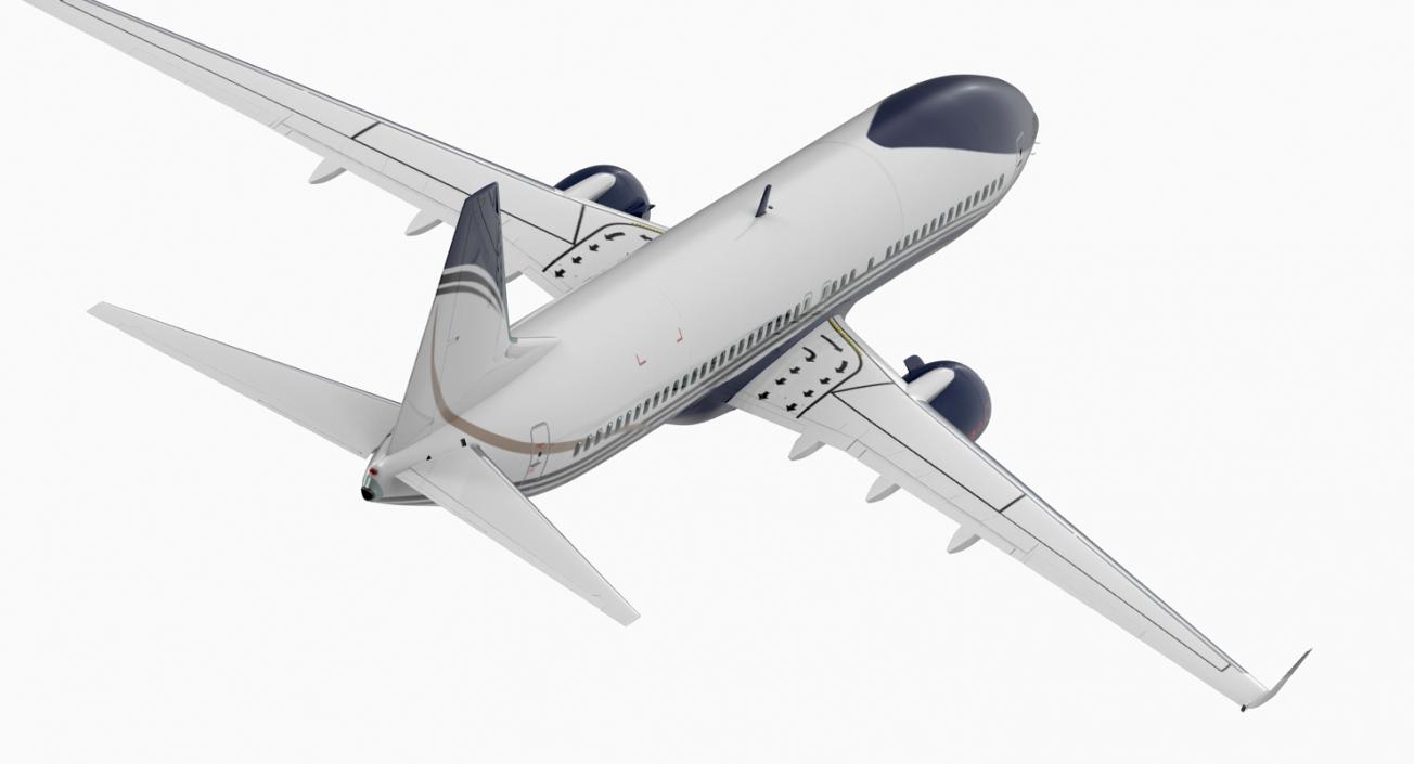 3D Boeing 737-800 with Interior Generic