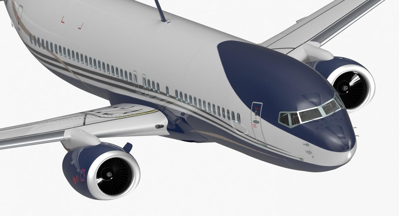 3D Boeing 737-800 with Interior Generic