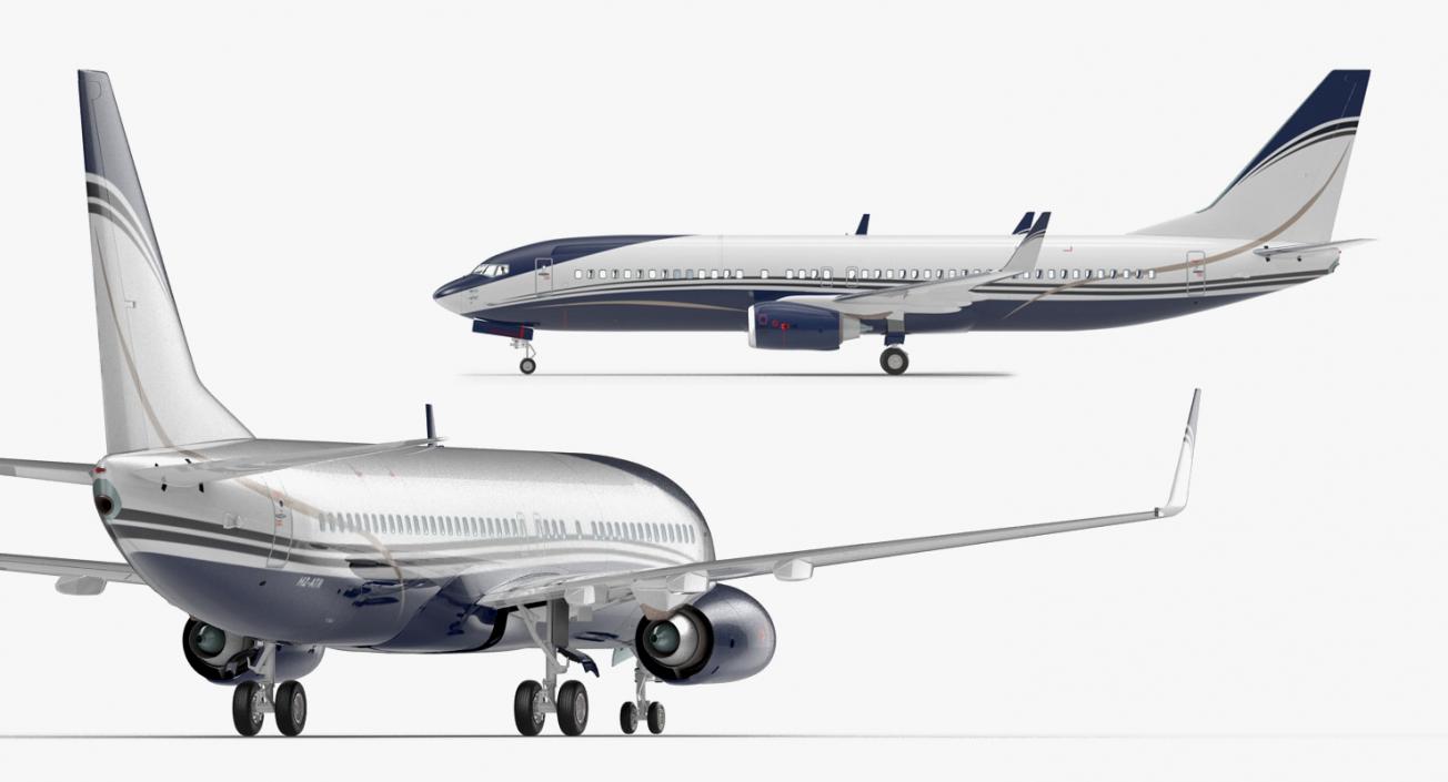 3D Boeing 737-800 with Interior Generic