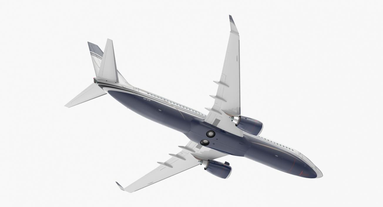 3D Boeing 737-800 with Interior Generic