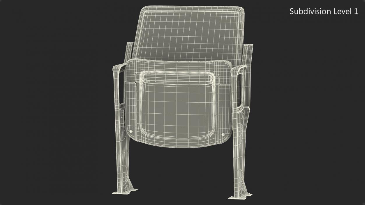 3D model Plastic Stadium Seat