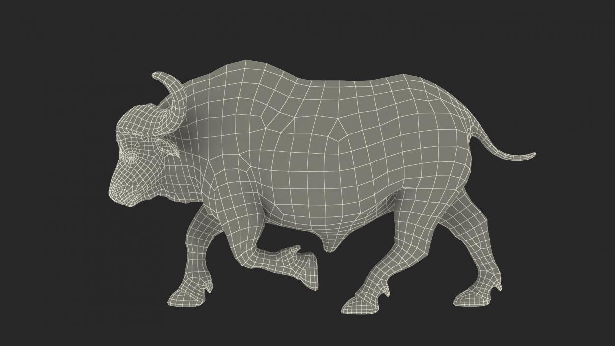 3D model Cape Buffalo African Buffalo Rigged