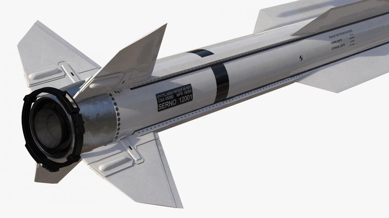 Anti Air Warfare Missile SM6 Set 3D