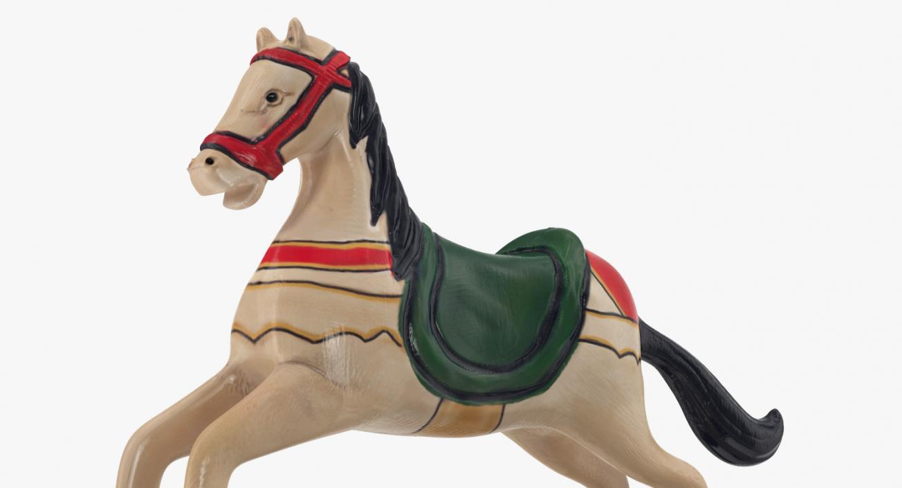 3D Retro Toy Rocking Horse model