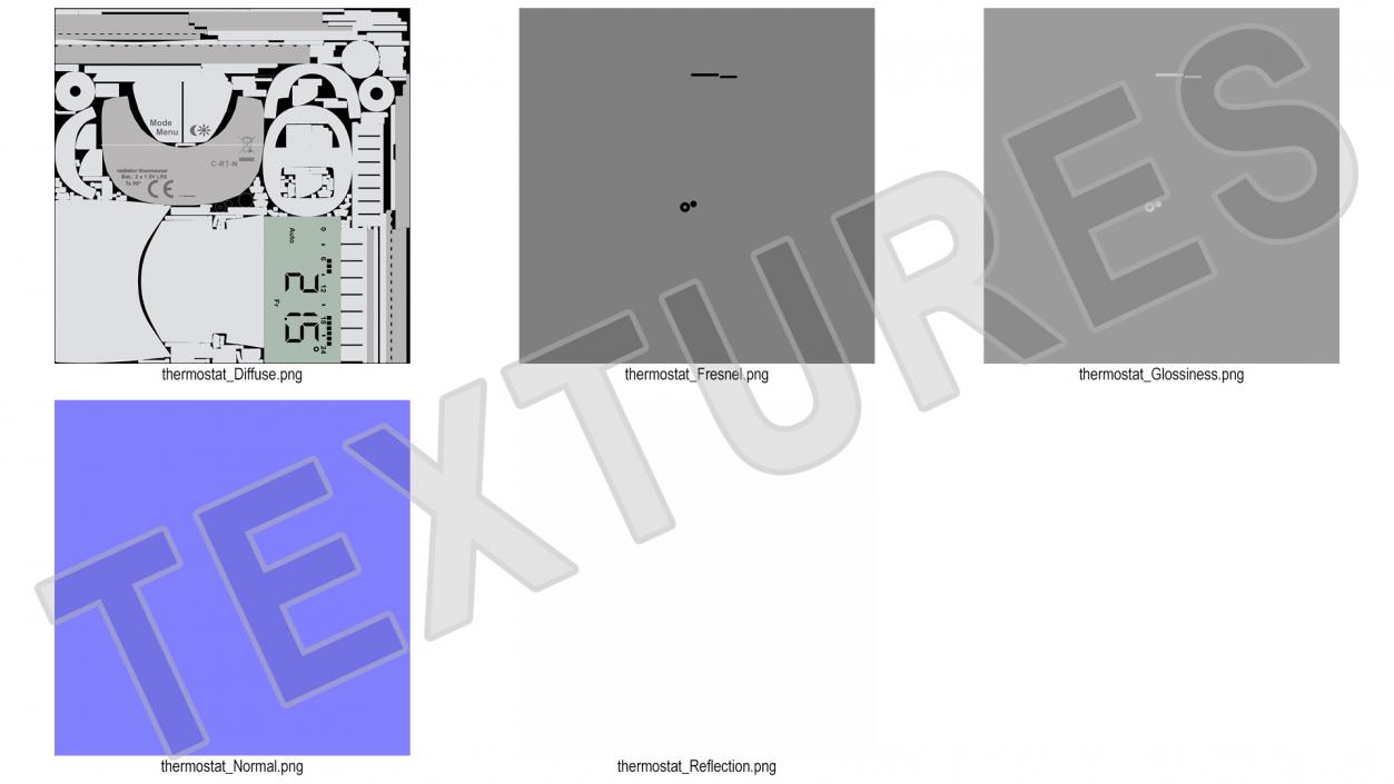 3D model Electronic Radiator Thermostat