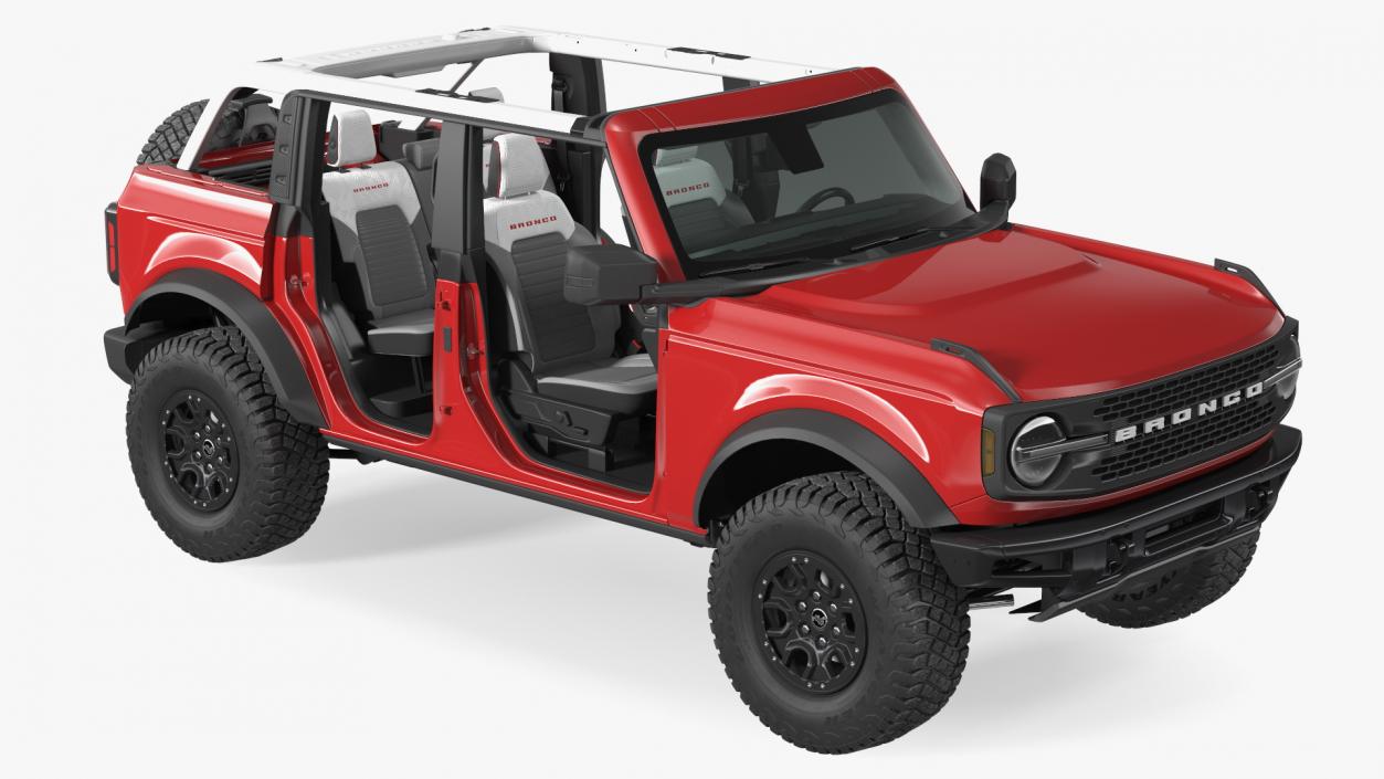 3D Ford Bronco 2021 Concept Removed Doors model