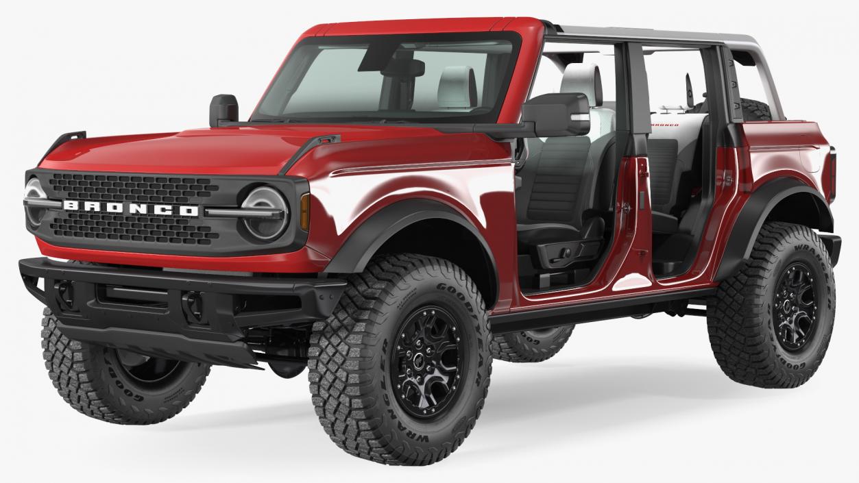 3D Ford Bronco 2021 Concept Removed Doors model