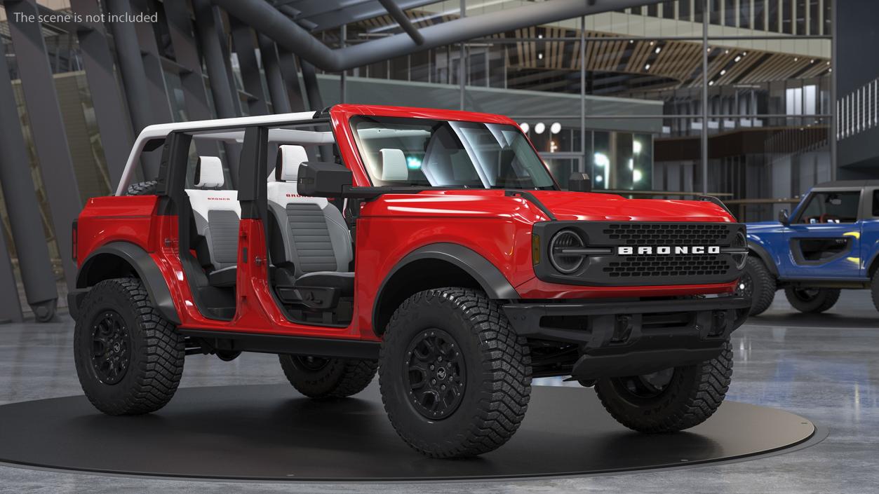 3D Ford Bronco 2021 Concept Removed Doors model