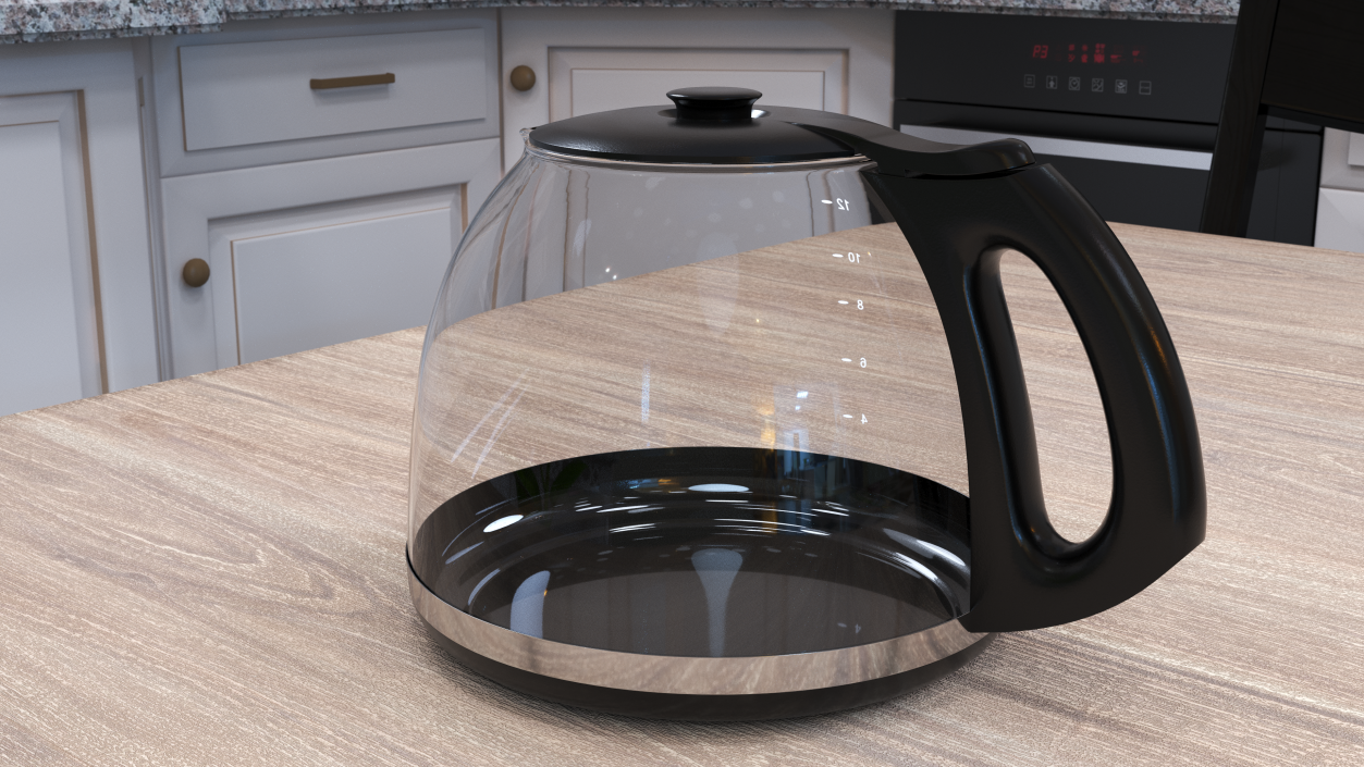 3D Glass Carafe with Lid 2 model