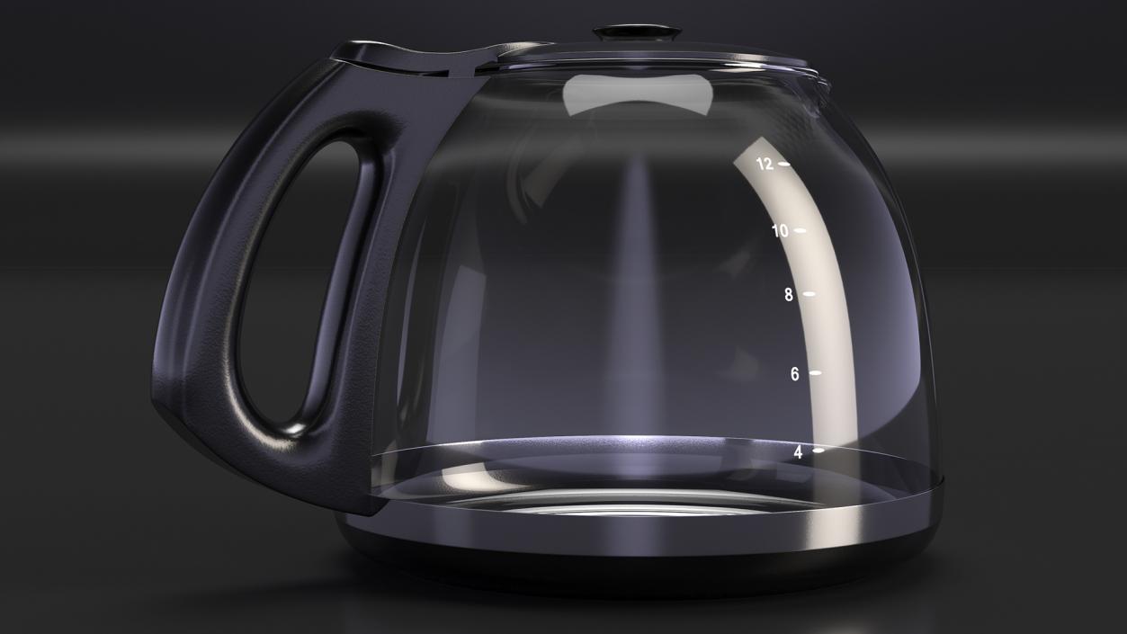 3D Glass Carafe with Lid 2 model