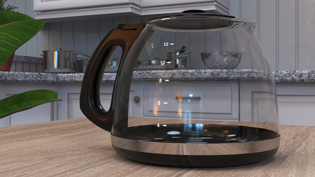 3D Glass Carafe with Lid 2 model