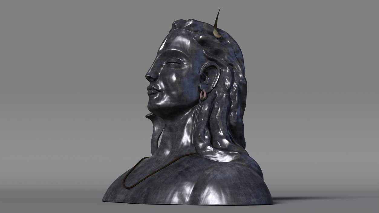 3D Adiyogi Shiva Statue for 3D Print model