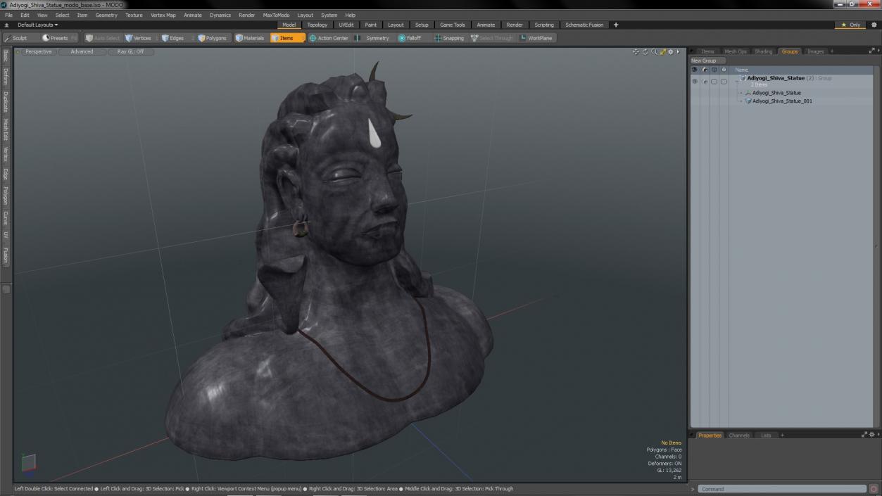 3D Adiyogi Shiva Statue for 3D Print model