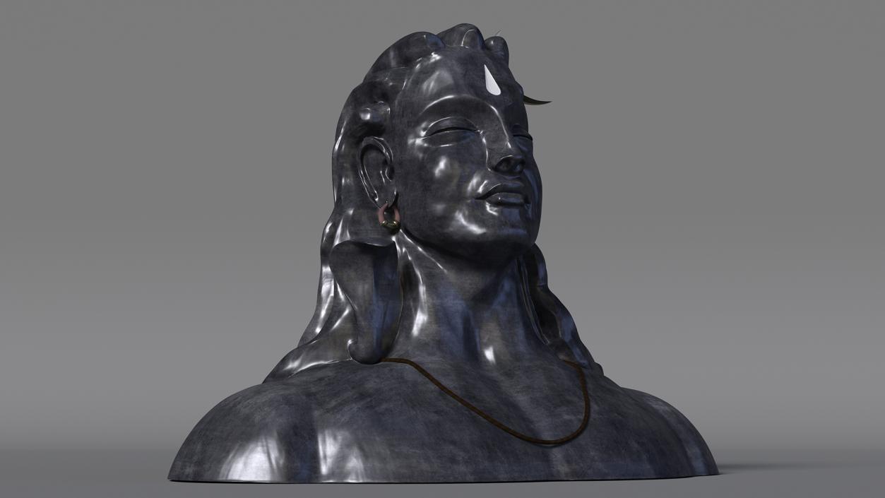 3D Adiyogi Shiva Statue for 3D Print model