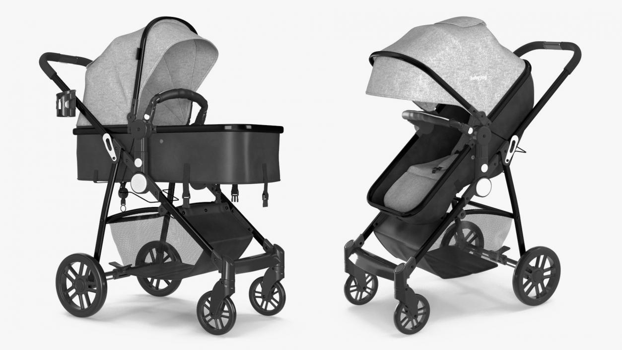 Baby Strollers Collection 4 3D