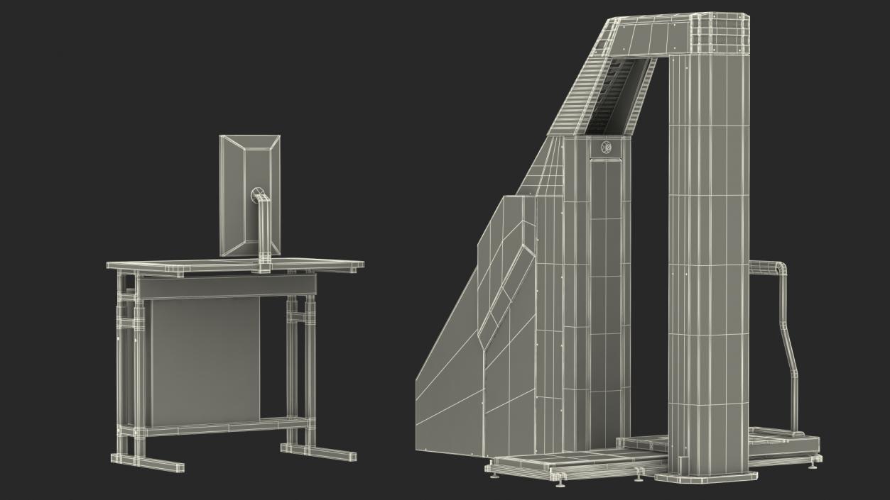 3D model Conpass Smart DV Xray People Screening System