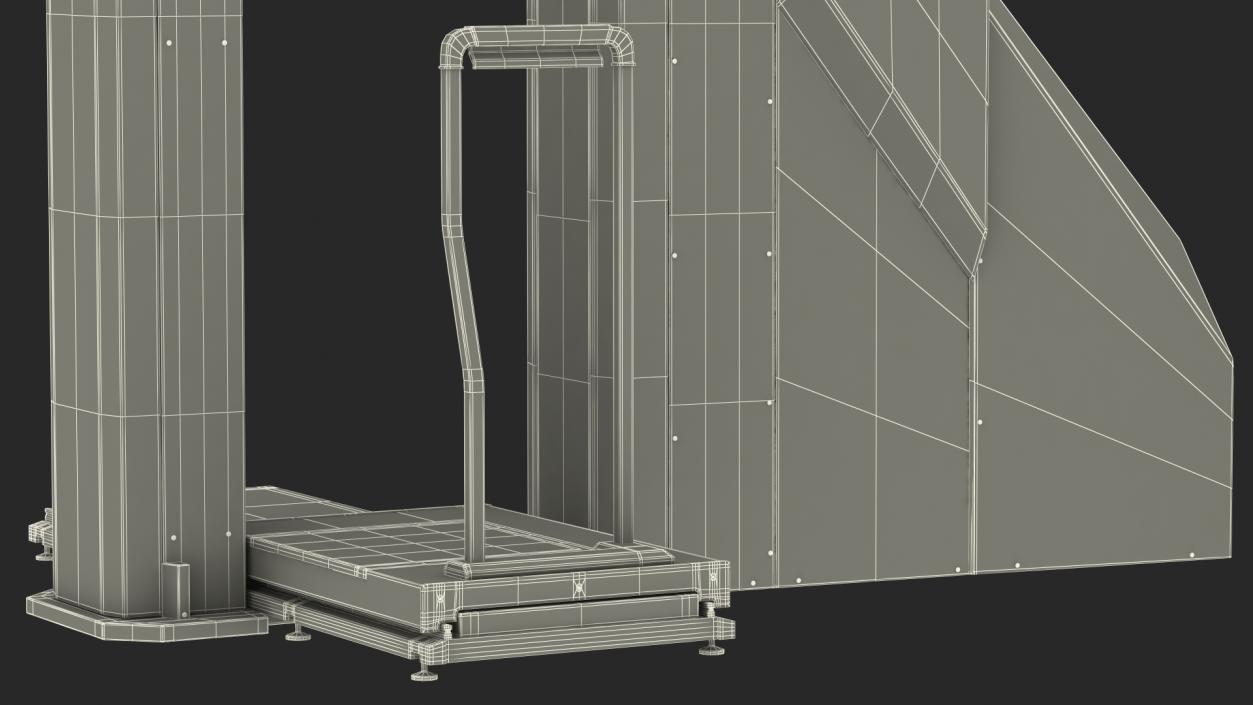 3D model Conpass Smart DV Xray People Screening System