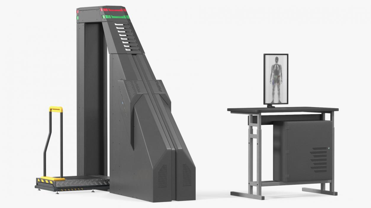 3D model Conpass Smart DV Xray People Screening System