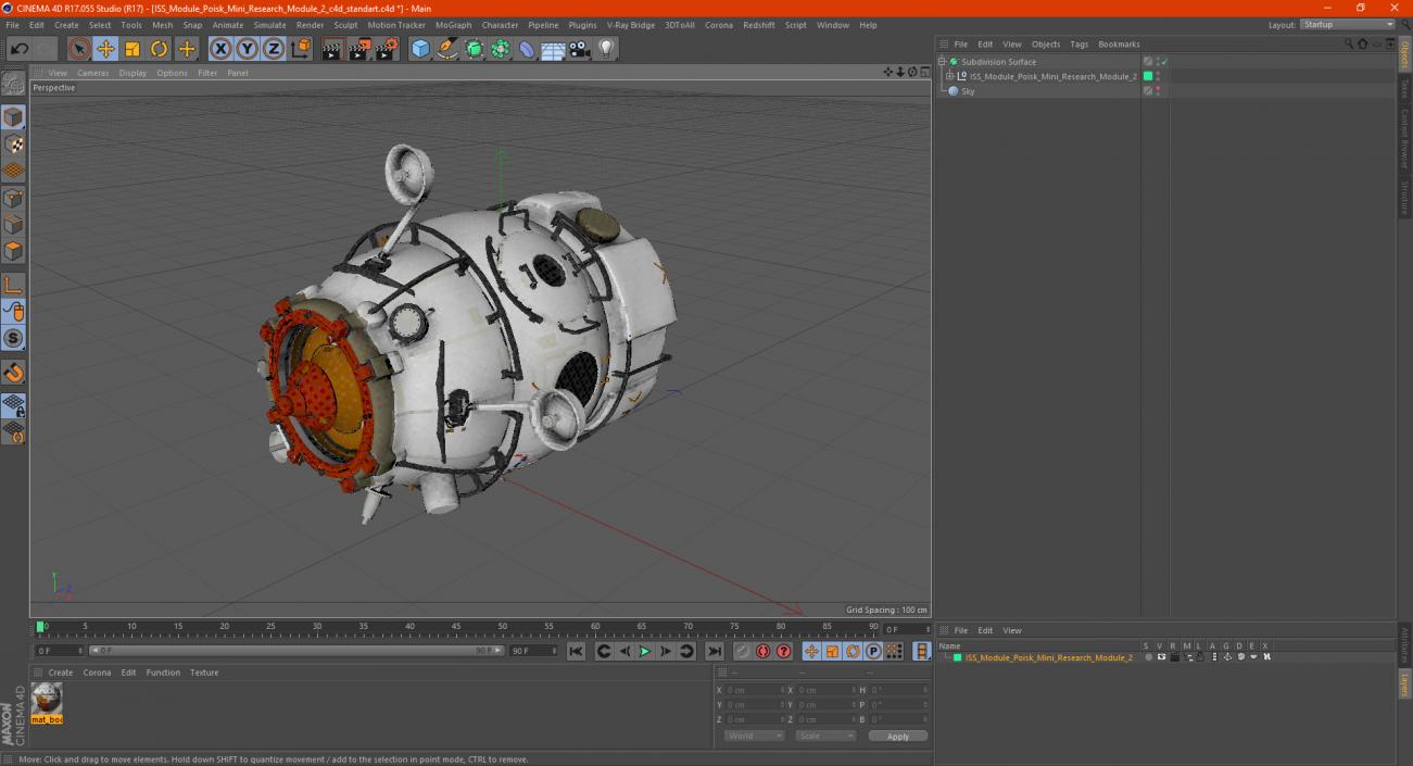 ISS Module Poisk Mini Research Module 2 3D model