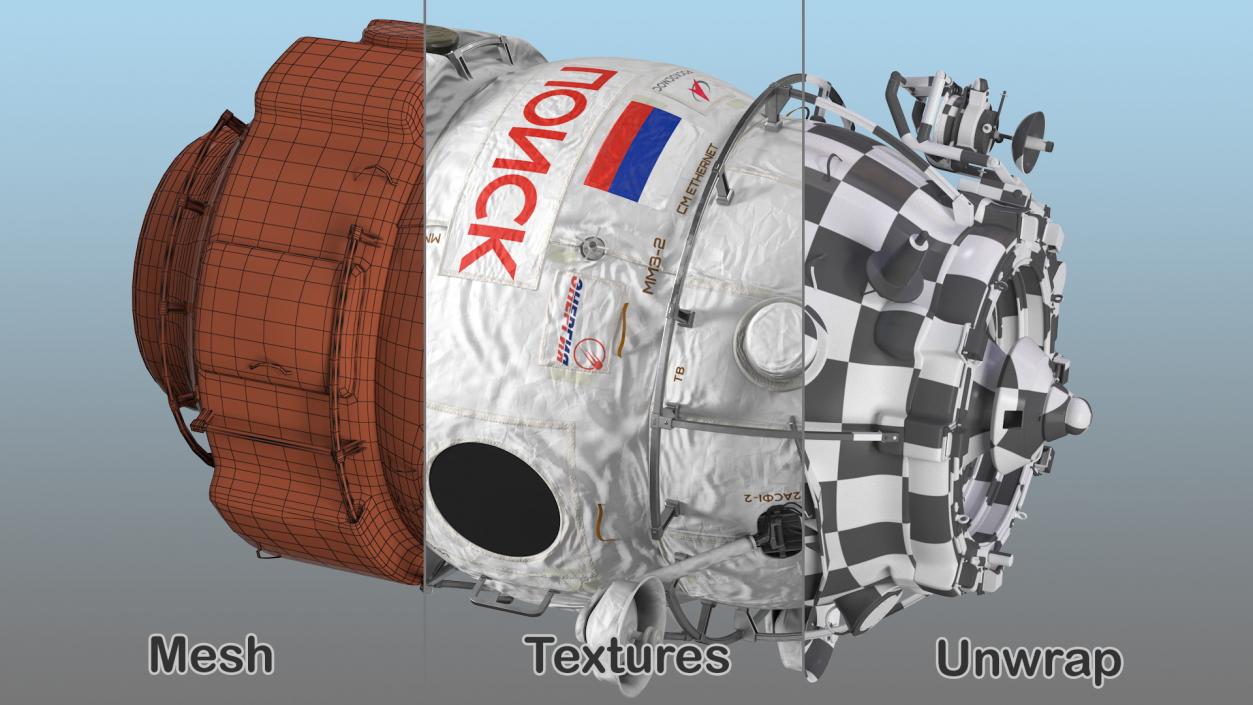 ISS Module Poisk Mini Research Module 2 3D model