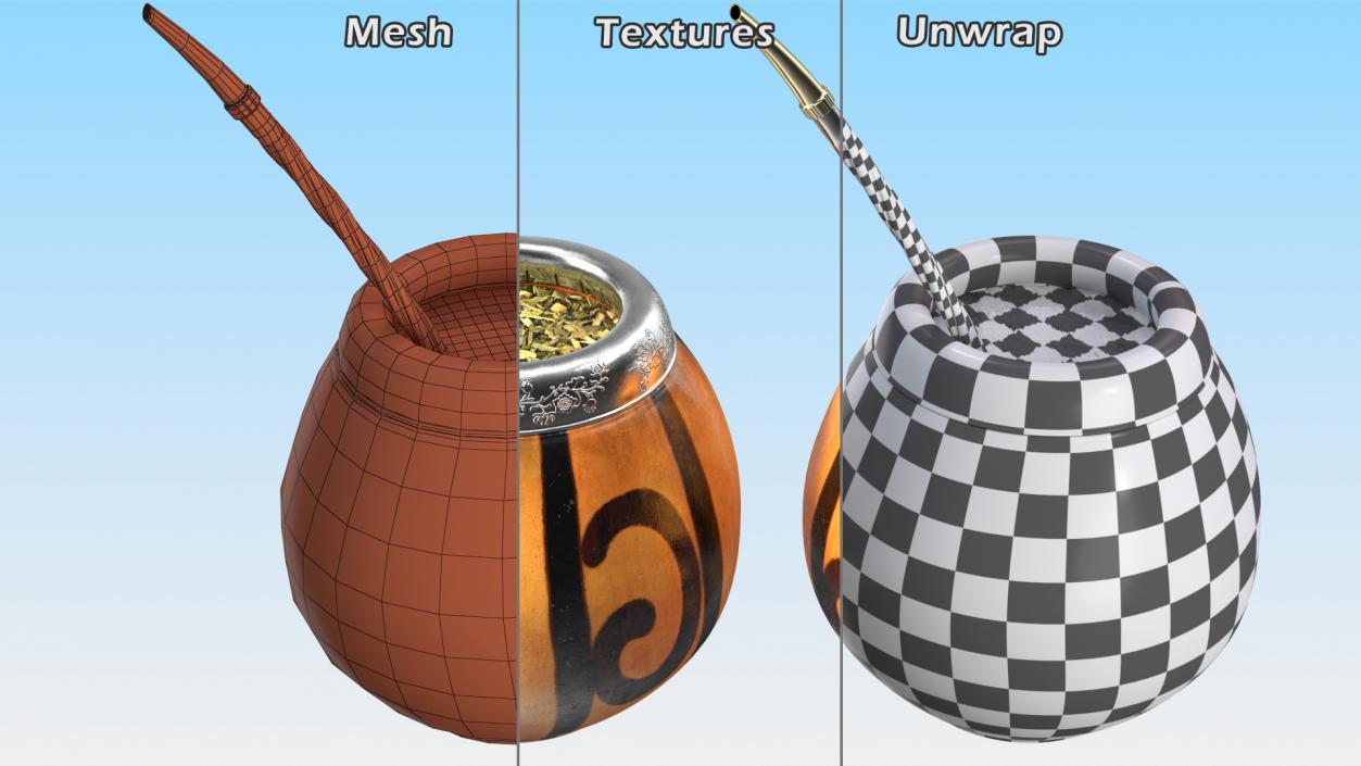 3D Yerba Mate Pattern model