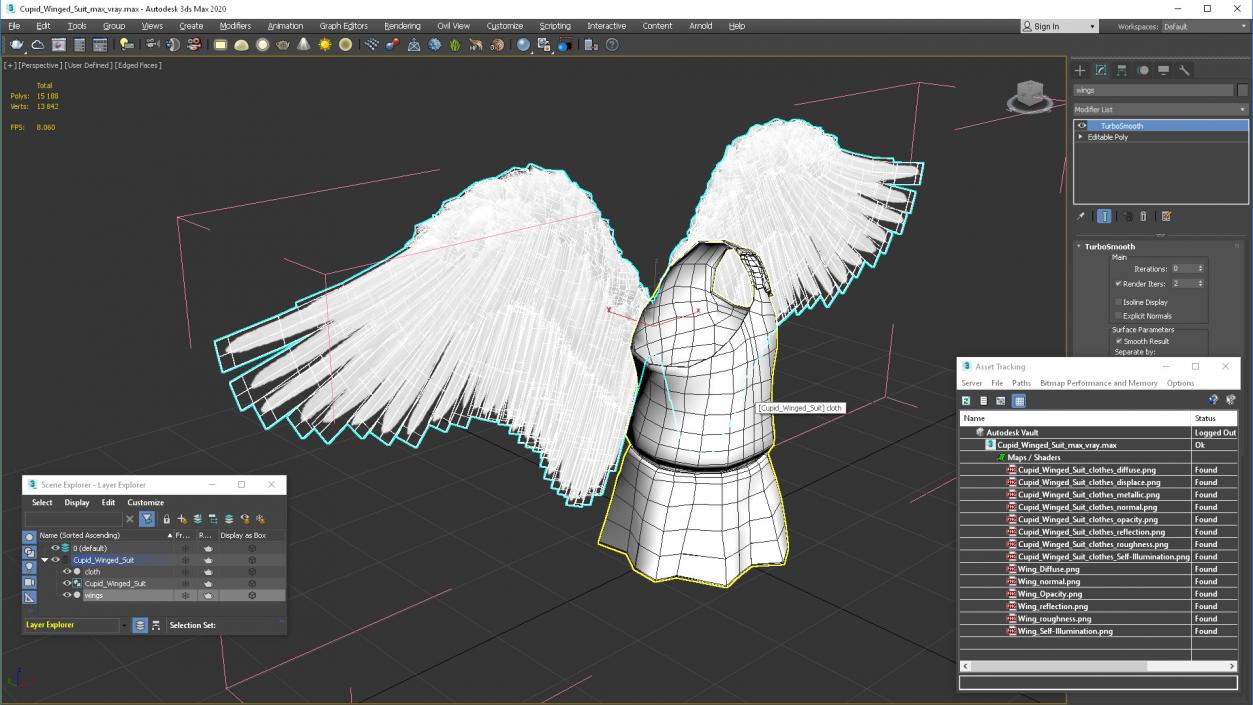 Cupid Winged Suit 3D