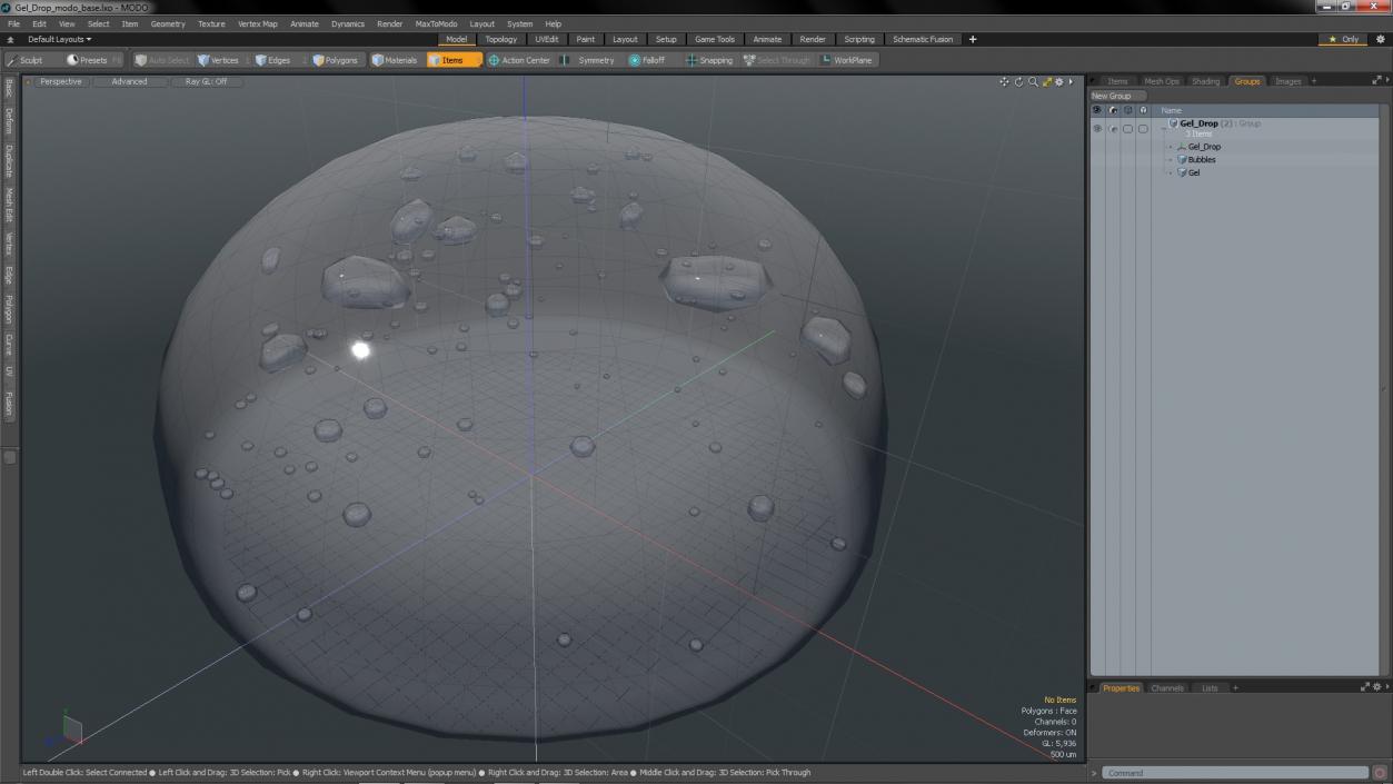 3D model Gel Drop