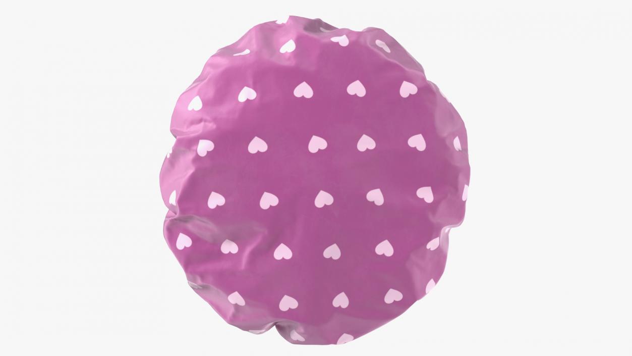 Satin Lined Shower Cap Pink 3D