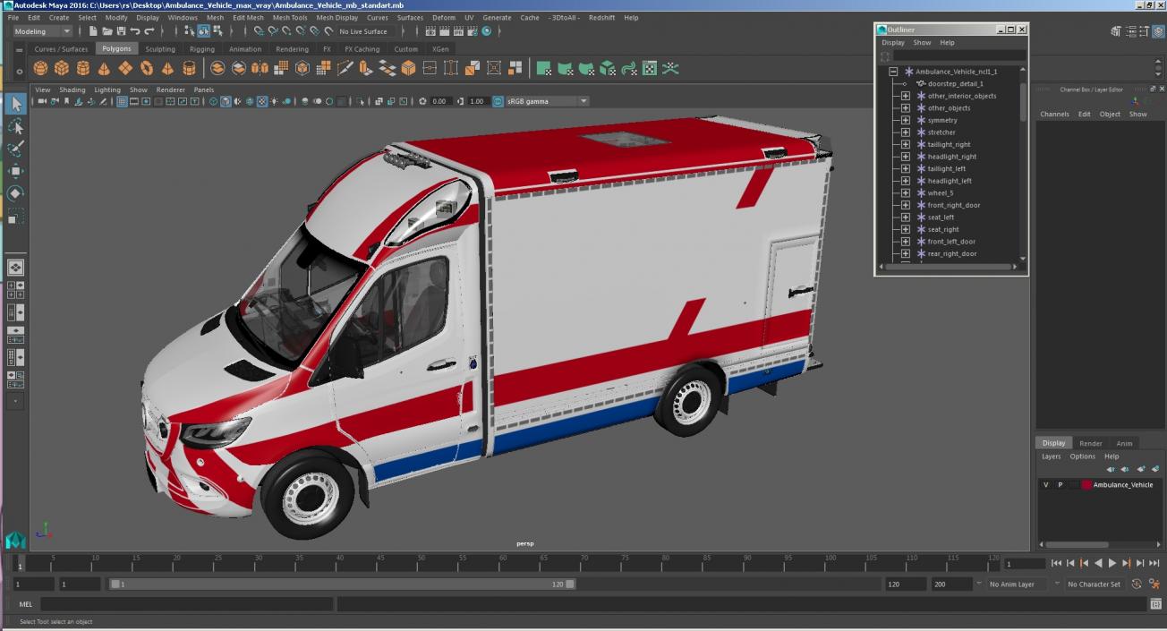 Ambulance Vehicle 3D