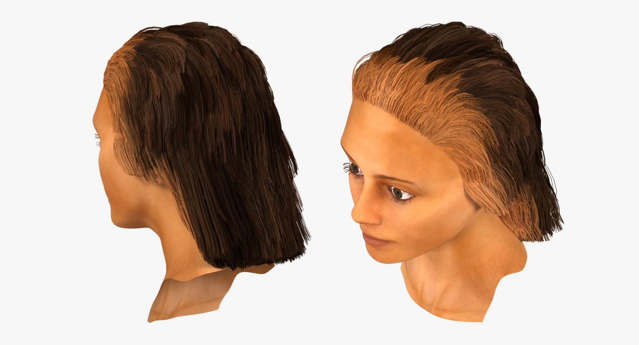 3D Arabian Woman Head model