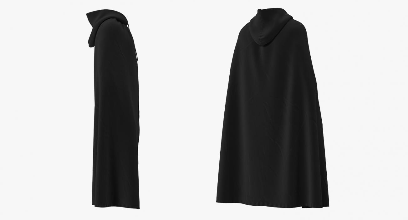 3D Medieval Hooded Cloak