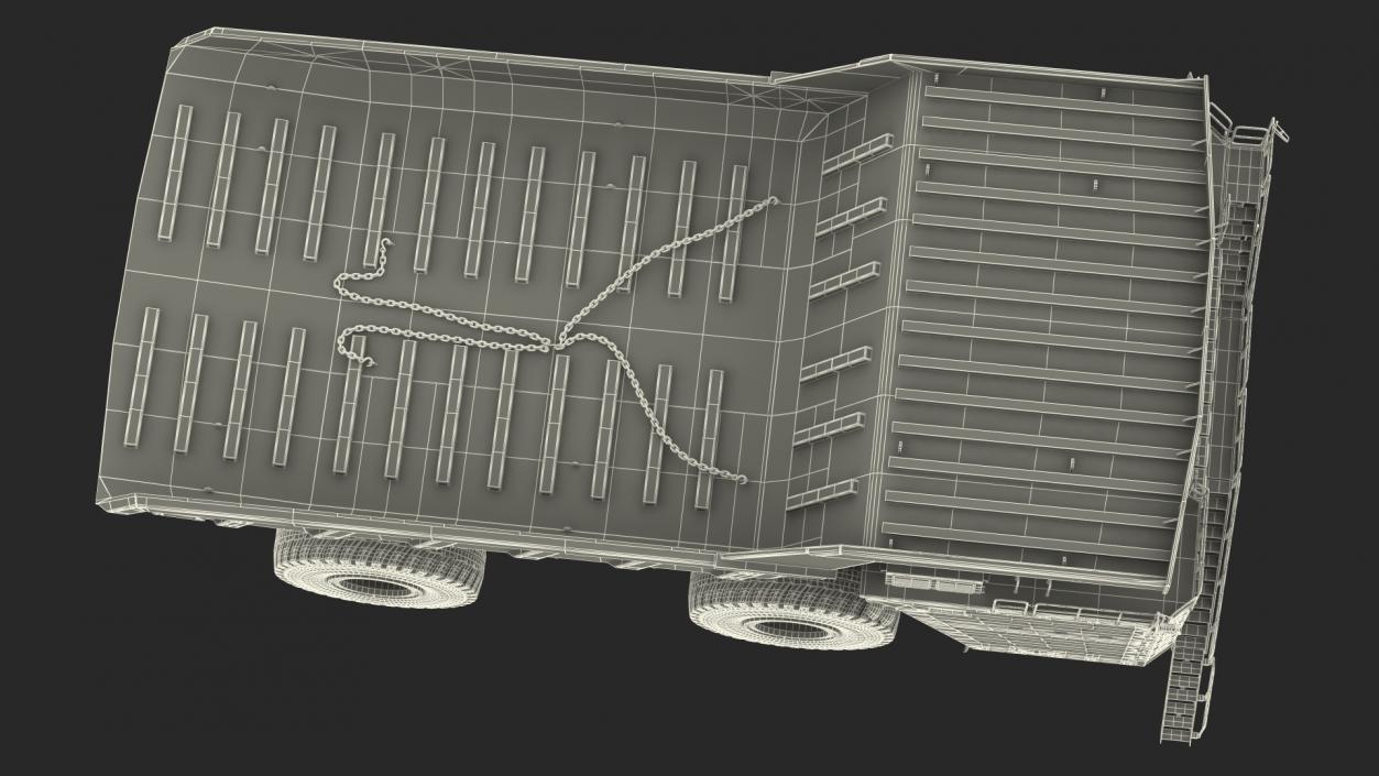 Ultra Class Haul Truck Dirty Rigged for Cinema 4D 3D model