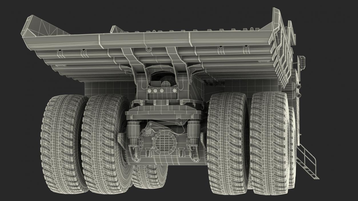 Ultra Class Haul Truck Dirty Rigged for Maya 3D model