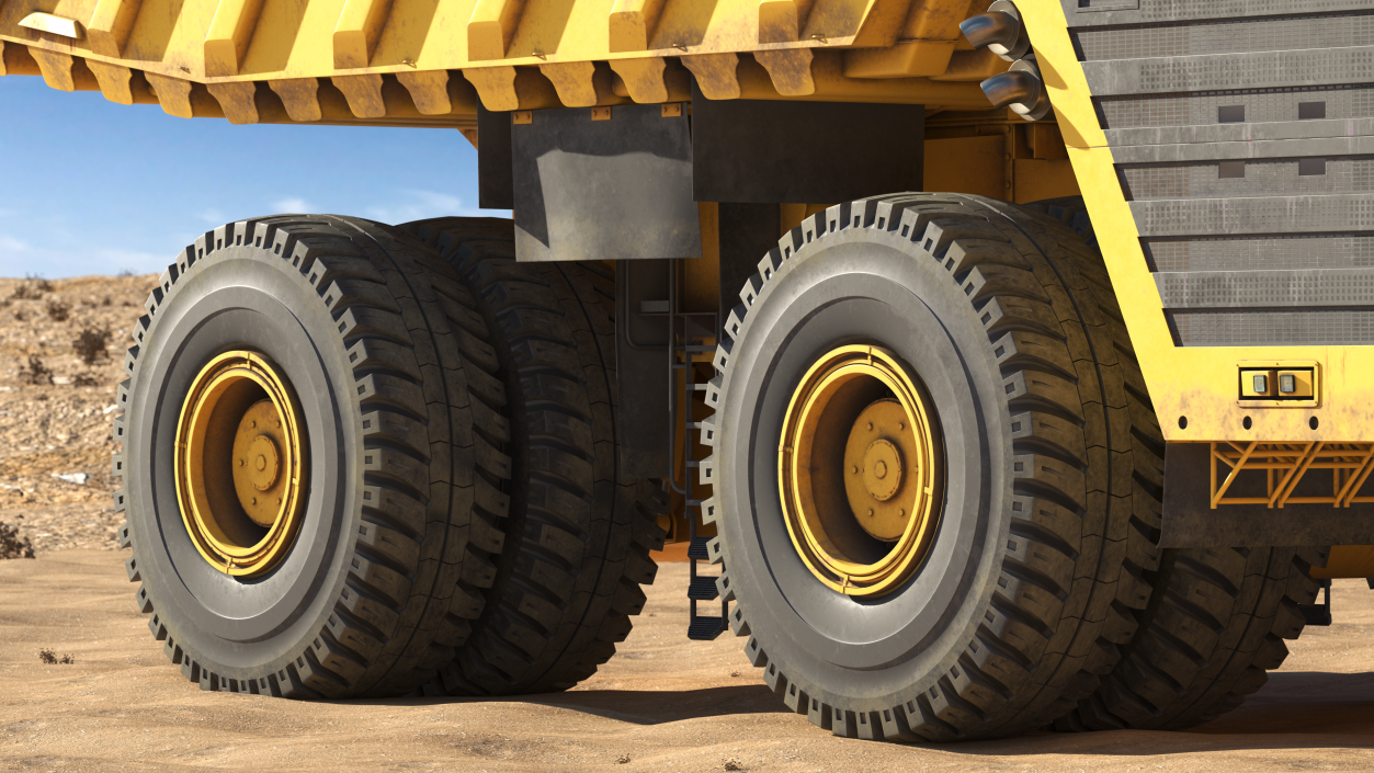 Ultra Class Haul Truck Dirty Rigged for Cinema 4D 3D model