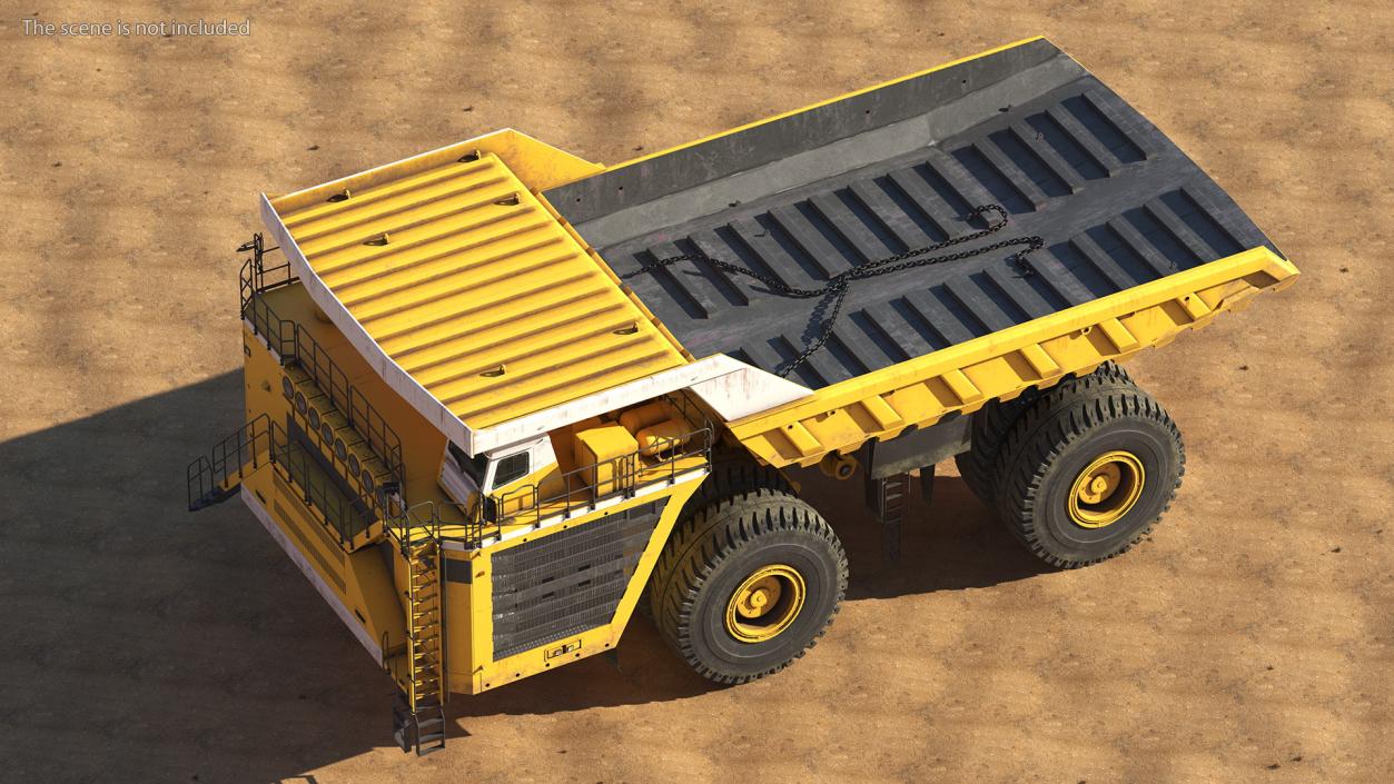 Ultra Class Haul Truck Dirty Rigged for Cinema 4D 3D model