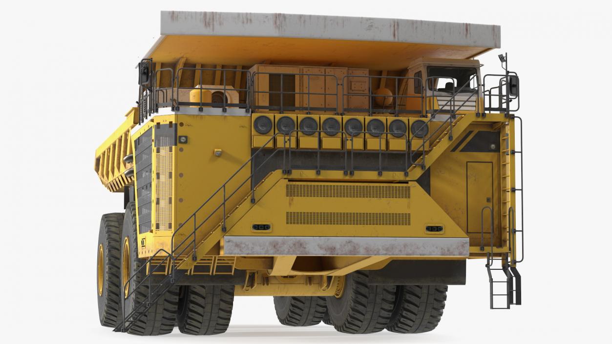 3D model Ultra Class Haul Truck Dirty Rigged