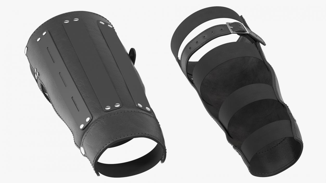 Leather Arm Bracers 3D model