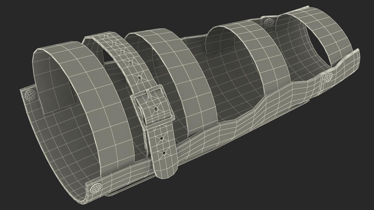 Leather Arm Bracers 3D model