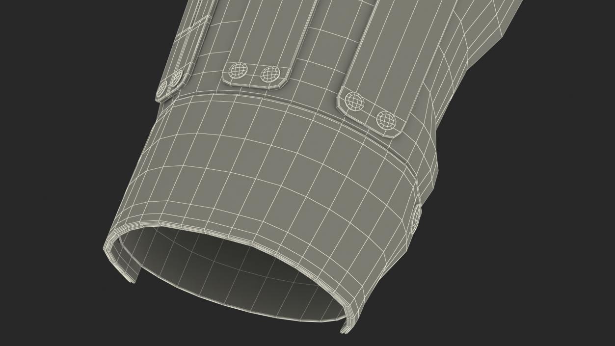 Leather Arm Bracers 3D model