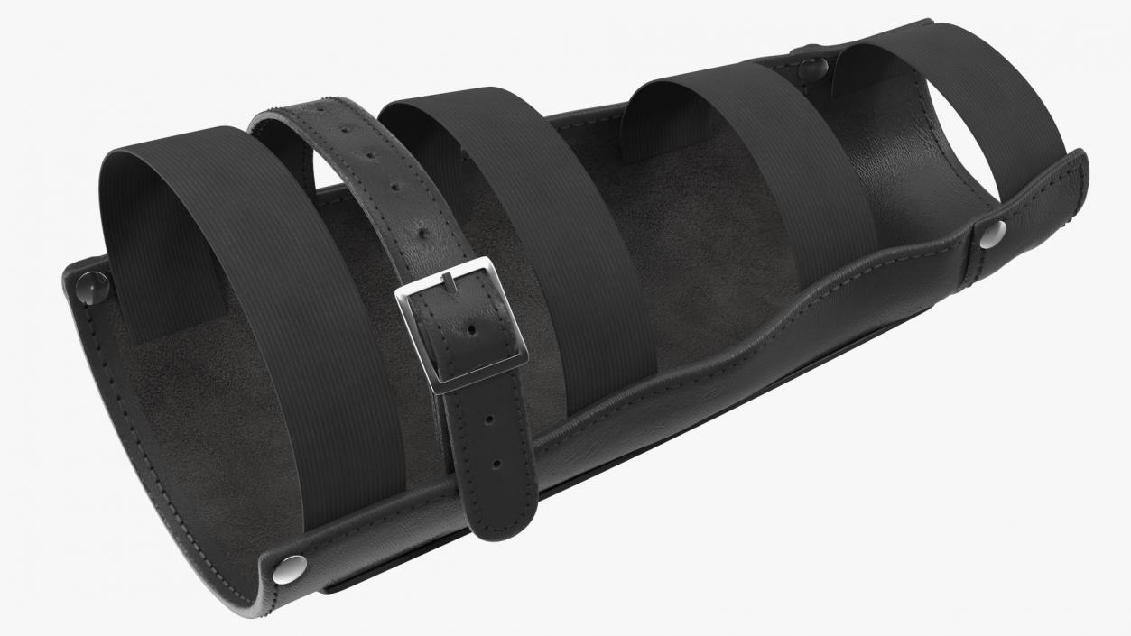 Leather Arm Bracers 3D model