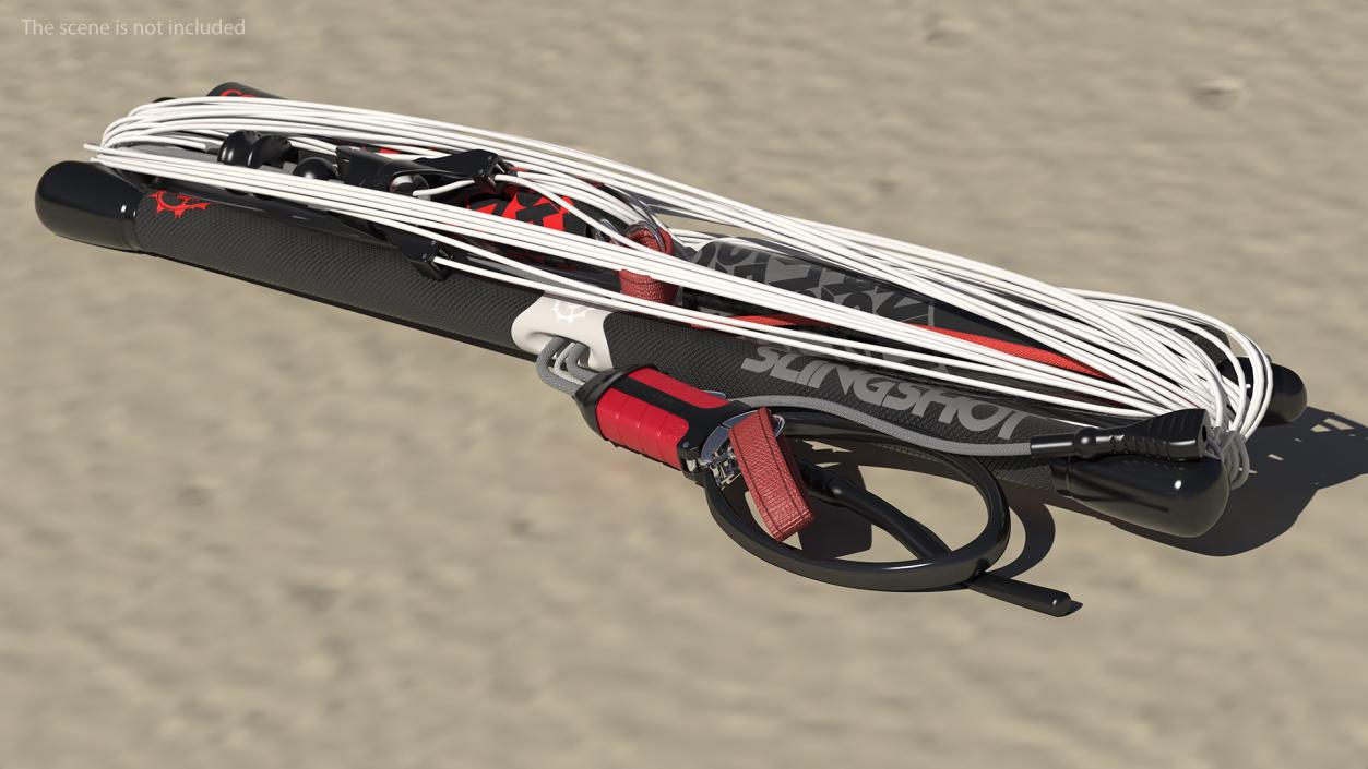 Slingshot Kitesurf Set Folded 3D model