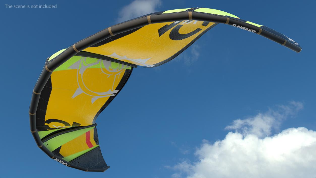 Slingshot Kitesurf Set Folded 3D model