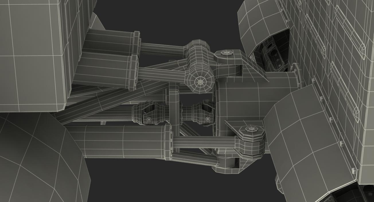 3D Research Articulated Tracked Vehicle Vityaz DT-30 Rigged